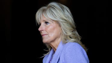U.S. first lady Jill Biden leaves the Church of the Society of Jesus in Quito, Ecuador, May 20, 2022. (Reuters)