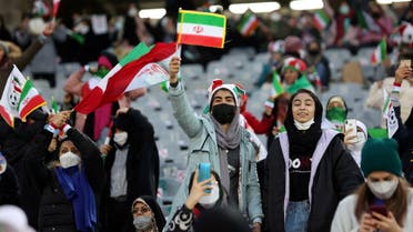 Azadi Stadium, Tehran, Iran on January 27, 2022 where Iran fans inside the stadium before the match.  (File photo: Reuters)