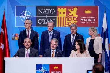The signing of the agreement between the three countries on the sidelines of the NATO summit in Madrid last June