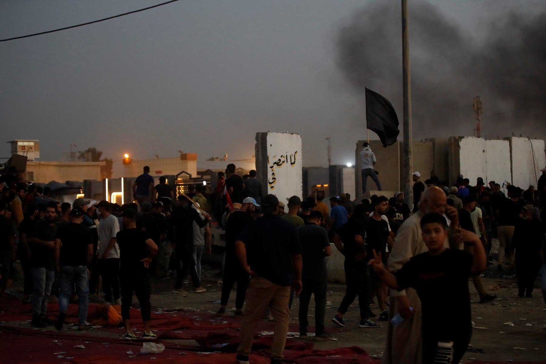 اعتصام أنصار الصدر في بغداد نهاية أغسطس الماضي