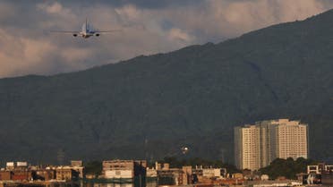 The plane carrying U.S. House of Representatives Speaker Nancy Pelosi takes off from Taipei Songshan Airport in Taipei, Taiwan August 3, 2022. REUTERS/Ann Wang