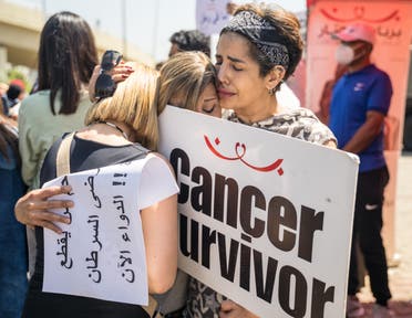 A plusieurs reprises, des malades du cancer ont fait campagne contre la pénurie de médicaments qui menace des milliers de personnes. (Photo : Clément Gibbon)