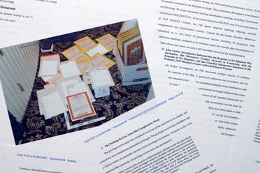 الوثائق التي تمت مصادرتها في منزل ترمب