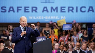 US President Joe Biden delivers remarks on gun crime in Pennsylvania, Aug. 30, 2022. (Reuters)
