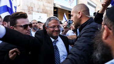 Israeli far right lawmaker Itamar Ben Gvir takes part in a rally in Jerusalem April 20, 2022. (File photo: Reuters)
