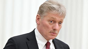 Kremlin spokesman Dmitry Peskov attends a joint news conference of Russian President Vladimir Putin and Belarusian President Alexander Lukashenko in Moscow, Russia February 18, 2022. Sputnik/Sergey Guneev/Kremlin via REUTERS ATTENTION EDITORS - THIS IMAGE WAS PROVIDED BY A THIRD PARTY.