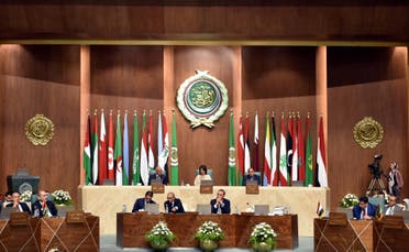 من اجتماع الجامعة العربية (أ ف ب)