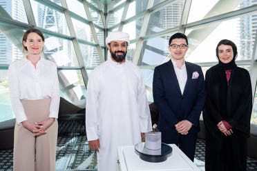 Williamson Pink Star was unveiled by Sotheby's Dubai at the Dubai Diamond Exchange on Monday. (Courtesy of Sotheby's)