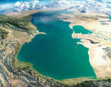 بحيرة أروميه في شمال غرب إيران 