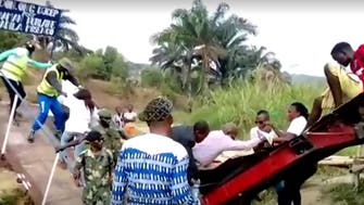 Bridge collapses during ribbon-cutting ceremony in DR Congo