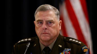 U.S. Chairman of the Joint Chiefs of Staff Gen. Mark A. Milley attends a meeting of the Ukraine Defense Contact Group at the American military's Ramstein Air Base, near Ramstein-Miesenbach, Germany, September 8, 2022. REUTERS/Thilo Schmuelgen
