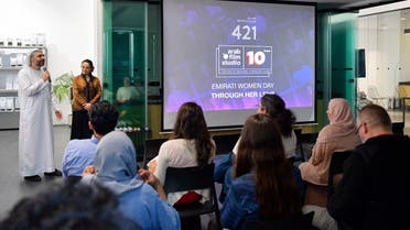 The special screening of five outstanding Emirati female directors of the Arab Film Studio Narrative and Documentary programs, at Warehouse421 in Abu Dhabi. (Supplied)