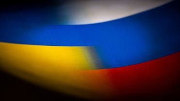 Russia's and Ukraine's flags are seen printed on paper in this illustration taken January 27, 2022. (Reuters)