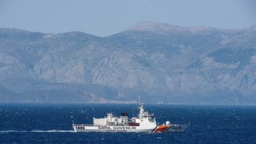 File photo of a Turkish coast guard ship patrols in the Aegean Sea, off the Turkish coast. (Reuters)