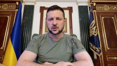 Ukrainian President Volodymyr Zelenskyy speaks during his nightly address, in this still image taken from video recorded in Kyiv, Ukraine. (File photo: Reuters)
