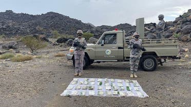 Saudi Arabia’s Interior Ministry announced Wednesday that the Kingdom's Border Guard patrols seized different types of narcotics in several areas, September 14, 2022. (SPA)