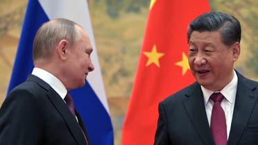 بوتين ونظيره الصيني (رويترز)