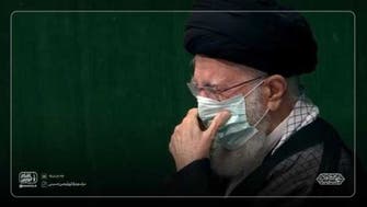 خامنه‌ای با ماسک در مراسم اربعین حضور یافت