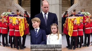 ولي العهد البريطاني يسمح لطفليه بالسير معه خلف نعش الملكة