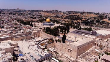 A general view shows a part of Jerusalem's Old City including the compound that houses Al-Aqsa Mosque, June 8, 2022. (Reuters)