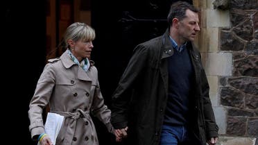 Kate and Gerry McCann leave after a service to mark the 10th anniversary of the disappearance of their daughter Madeleine at St Mary and St John church in Rothley, Britain. (File photo: Reuters)