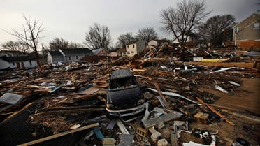 A car and houses damaged by the storm surge of Hurricane Sandy, are seen one month after the disaster at Union Beach, New Jersey, November 29, 2012. (File Photo: Reuters)