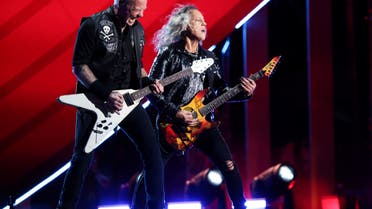 Metallica performs at the Global Citizen Concert in New York City, New York, US, September 24, 2022. (Reuters)