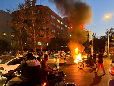من الاحتجاجات في طهران تنديدا بموت مهسا أميني (أرشيفية- رويترز)