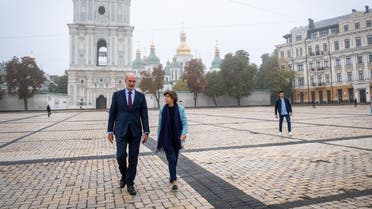French Foreign Minister Catherine Colonna arrived in a surprise visit to Ukraine’s Kyiv on September 27, 2022. (Twitter)