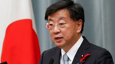  Japan's government spokesman Matsuno Hirokazu at a news conference in Tokyo, Japan October 4, 2021. (File photo: Reuters)