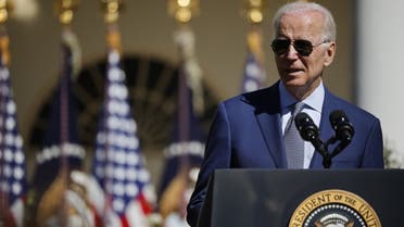 U.S. President Joe Biden delivers remarks during a celebration of the 1990 passage of the Americans with Disabilities Act in the Rose Garden at the White House on September 28, 2022 in Washington, DC. (AFP)
