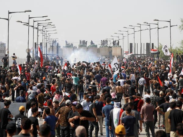 الأمن العراقي: رصدنا مندسين وسط المتظاهرين