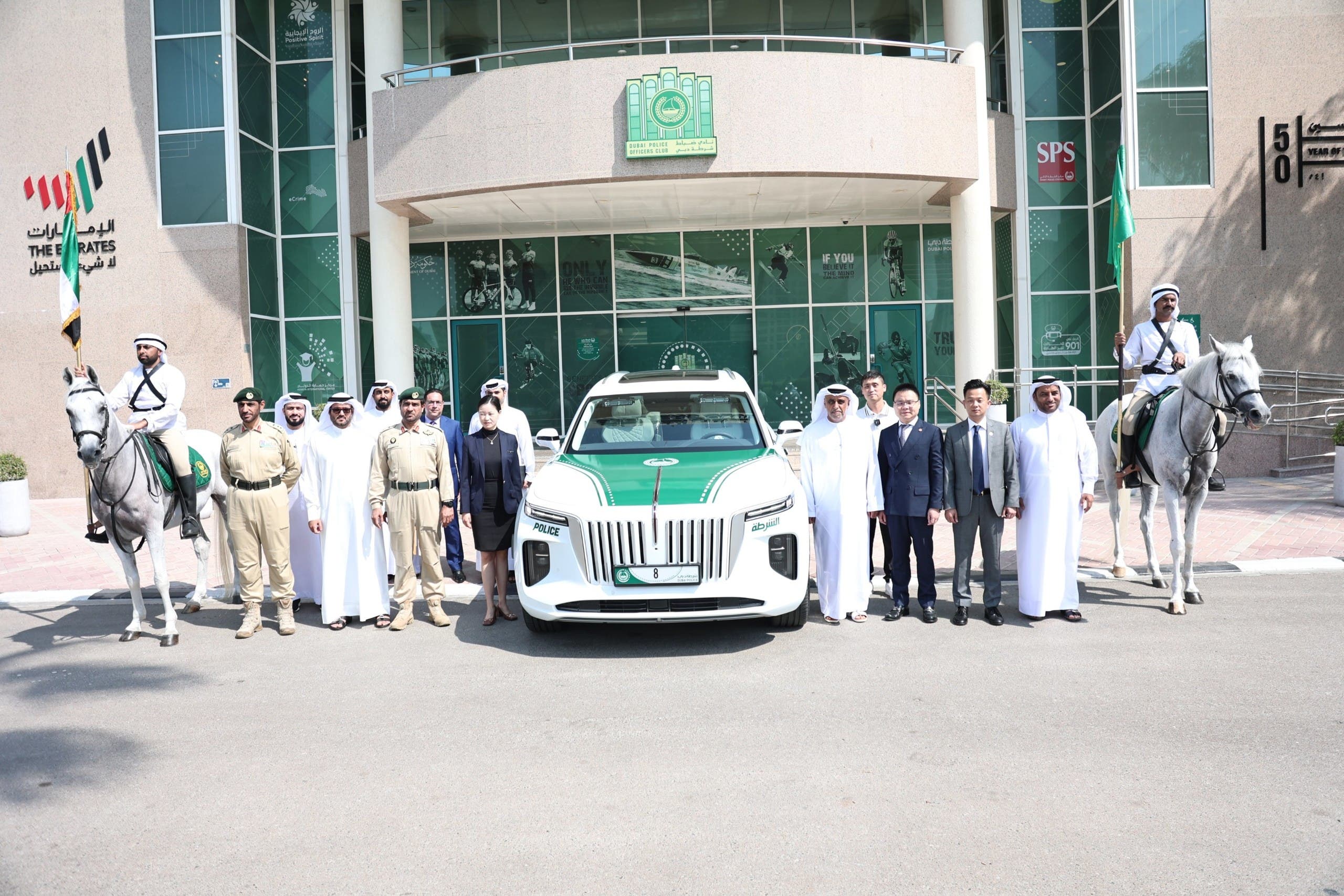 Dubai Police adds first electric vehicle to its fleet of luxury