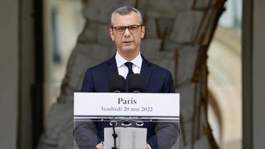 Elysee Palace General Secretary Alexis Kohler announces appointements for a French government reshuffle at the Elysee Palace in Paris, on May 20, 2022. (AFP)