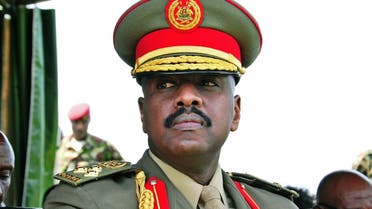 The son of Uganda’s President Yoweri Museveni, Major General Muhoozi Kainerugaba attends a ceremony in which he was promoted from Brigadier to Major General at the country’s military headquarters in Kampala on May 25, 2016. (AFP)