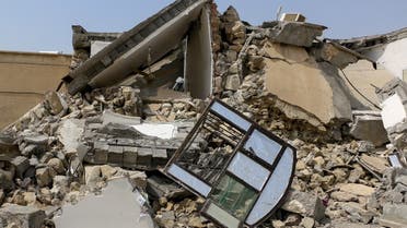 A general view shows destruction in the wake of an earthquake in Sayeh Khosh village in Hormozgan, Iran, July 2, 2022. (ISNA/WANA via Reuters) 