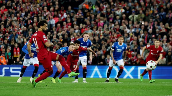 Salah scores in Liverpool’s victory over Rangers