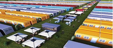 Fan Village Cabins Free Zone offer a choice of a double or twin en-suite bedroom, sleeping up to two people. (Supplied)