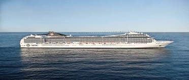 The MSC Poesia cruise ship hotel. (Supplied)