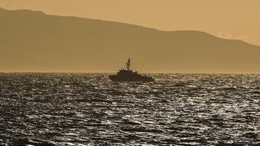 A Greek Coast Guard vessel sails, after a boat carrying migrants sank, off the island of Lesbos, Greece, on October 6, 2022. (Reuters)