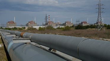 A view of the Zaporizhzhia Nuclear Power Station, in Enerhodar, Zaporizhzhia region, in territory under Russian military control, southeastern Ukraine, on May 1, 2022. (AP Photo)