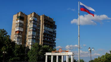 A flag flies in a square in the course of Ukraine-Russia conflict in the Russian-controlled city of Melitopol in the Zaporizhzhia region, Ukraine August 3, 2022. (File photo: Reuters)