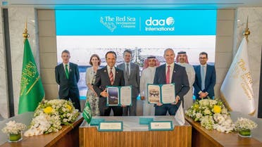 A signed agreement between The Red Sea Development Company and daa International on operations of the Red Sea International airport. (SPA)
