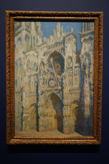 Rouen Catherdral by Claude Monet, on display at the Louvre Abu Dhabi as part of the Impressionism: Pathways to Modernity exhibition. (Marco Ferrari/Al Arabiya English)