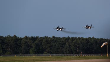 Russian-made MiG-29 fighter jets fly near the Malacky Air Base, near Malacky, Slovakia, August 27, 2022. (File photo: Reuters)