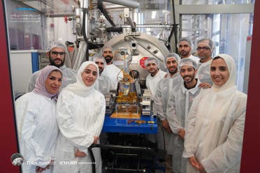As part of the Emirates Lunar Mission, the 10-kilogram robotic explorer – which has been built in the UAE by Emirati engineers working with the Mohammed Bin Rashid Space Centre (MBRSC) - will send back images and collect data on lunar soil and dust once it reaches the Red Planet. (Supplied)