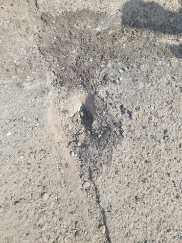صور للأضرار التي ألحقها الهجوم الصاروخي على بغداد اليوم (13 أكتوبر 2022)