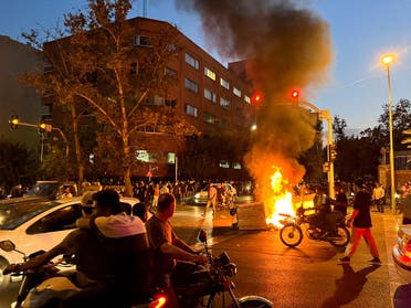 من الاحتجاجات في طهران الشهر الماضي