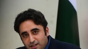 Pakistan's Foreign Minister Bilawal Bhutto Zardari speaks during a press conference in Karachi on October 15, 2022. Pakistan on October 15 summoned the US ambassador for an explanation after President Joe Biden described the South Asian country as one of the most dangerous nations in the world and questioned its nuclear weapons safety protocols. (Photo by Asif HASSAN / AFP)