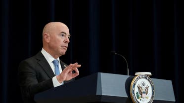 US Homeland Security Secretary Alejandro Mayorkas speaks during the opening of the U.S.-Mexico High-Level Security Dialogue at the State Department in Washington, US, October 13, 2022. (File photo: Reuters)
